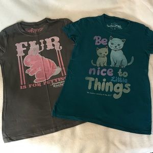 2 Humane Society t-shirts